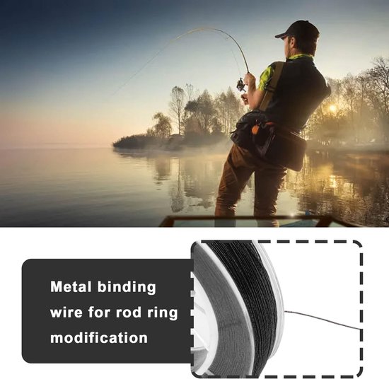 Dailygoods - Innovra - Hengel Gids Ring Bevestigingslijn 100M voor Visgerei van Dailygoods — afbeelding 2