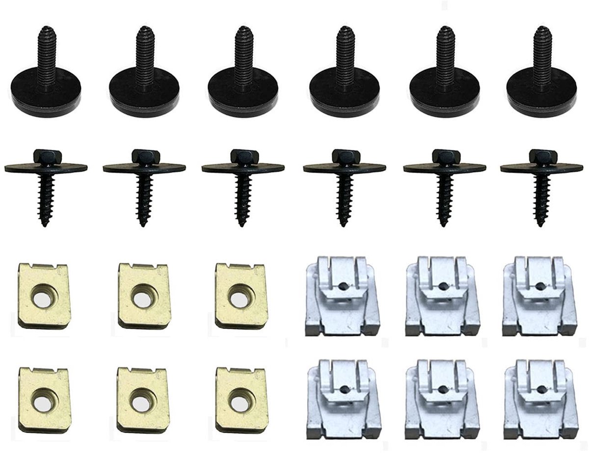 Dailygoods - Cosensi - Set van 24 Motor Onderbak Clips voor Bevestiging