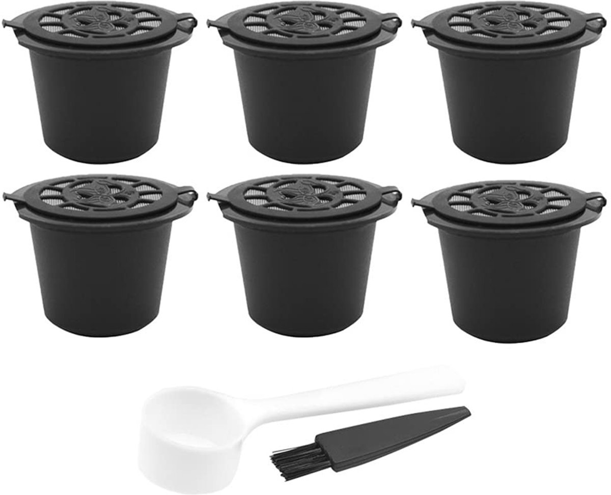 Dailygoods - 6 Pack Herbruikbare Koffiecapsules voor Koffiezetapparaat