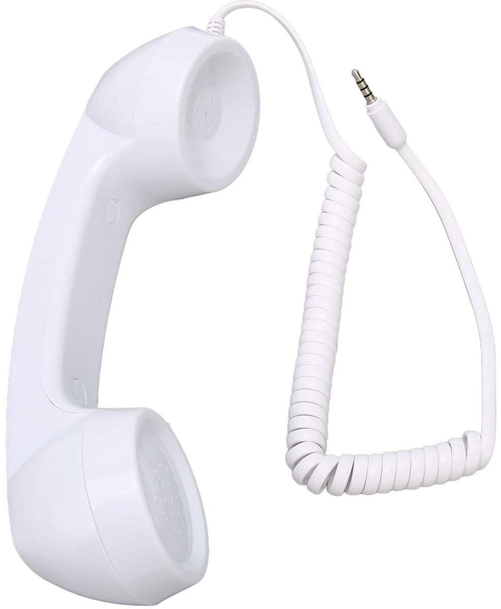 Dailygoods - Draagbare Retro Telefoonontvanger voor Smartphones en Computers