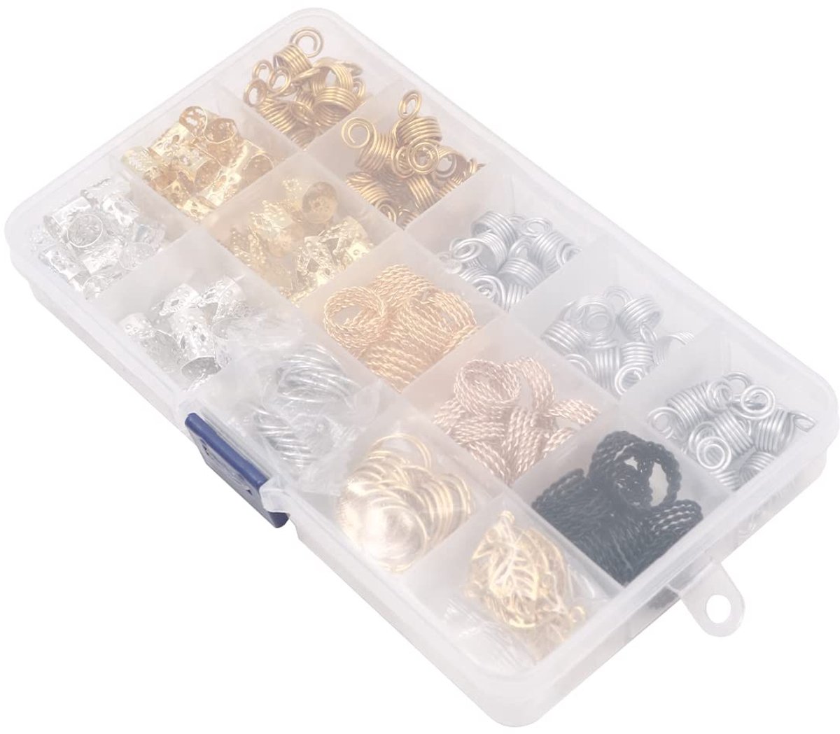 Dailygoods - 200 Stuks Haar Vlecht Ringen Hangers Aluminium Accessoires