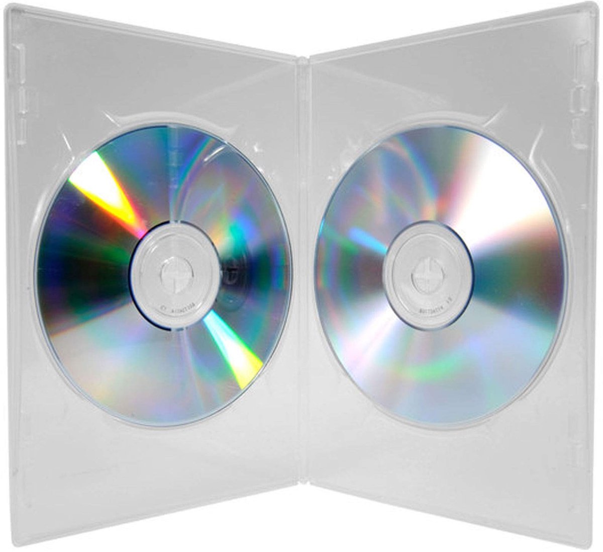 Dailygoods - Dailygoody - DVD/CD/BLU-RAY Cases - 10x Double Clear Slim - Ruimtebesparend en Duurzaam - 7mm Formaat - Bescherming voor Media - Geschikt voor Verzend