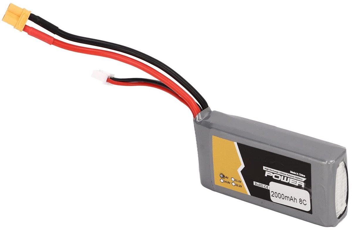 Dailygoods - Lithiumbatterij 7,4V 2000mAh voor Afstandsbediening