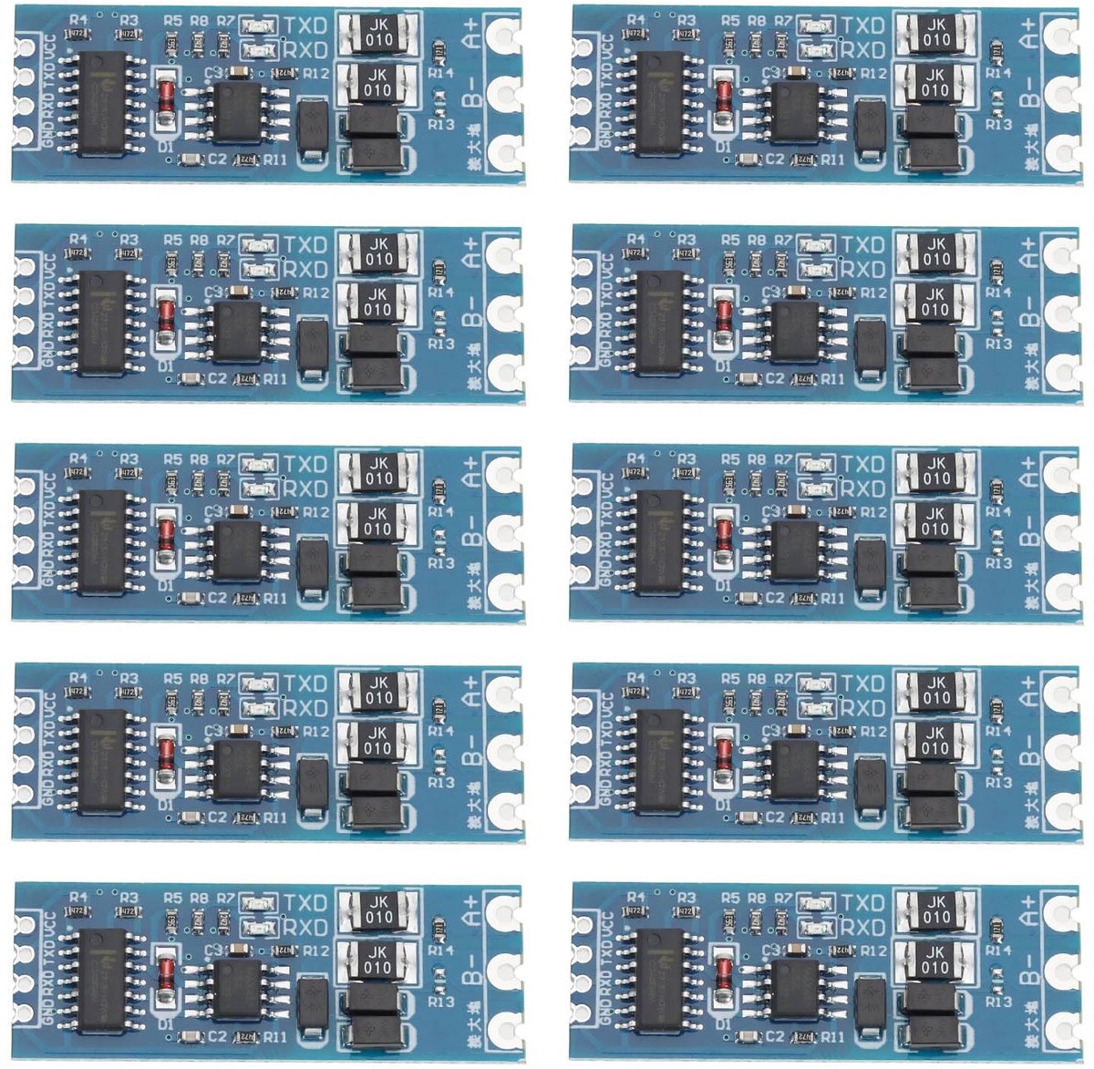 Dailygoods - Set van 10 TTL naar RS485 Modules voor Seriële Verbindingen