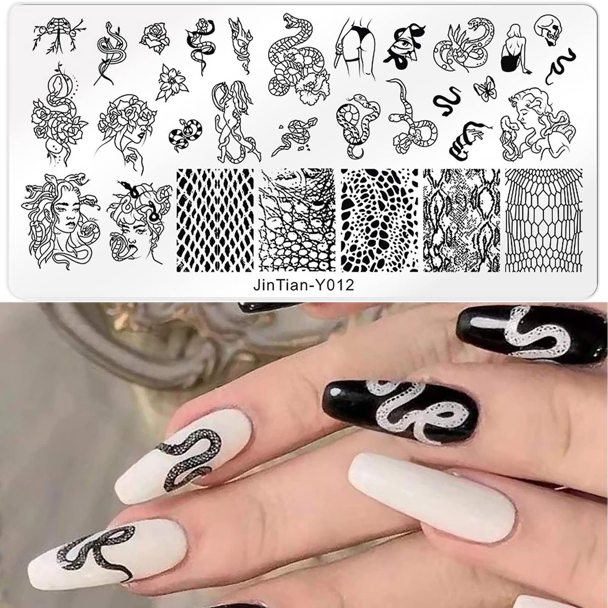 Dailygoods - Geometrische Nail Art Stempels voor Creatieve Nagels