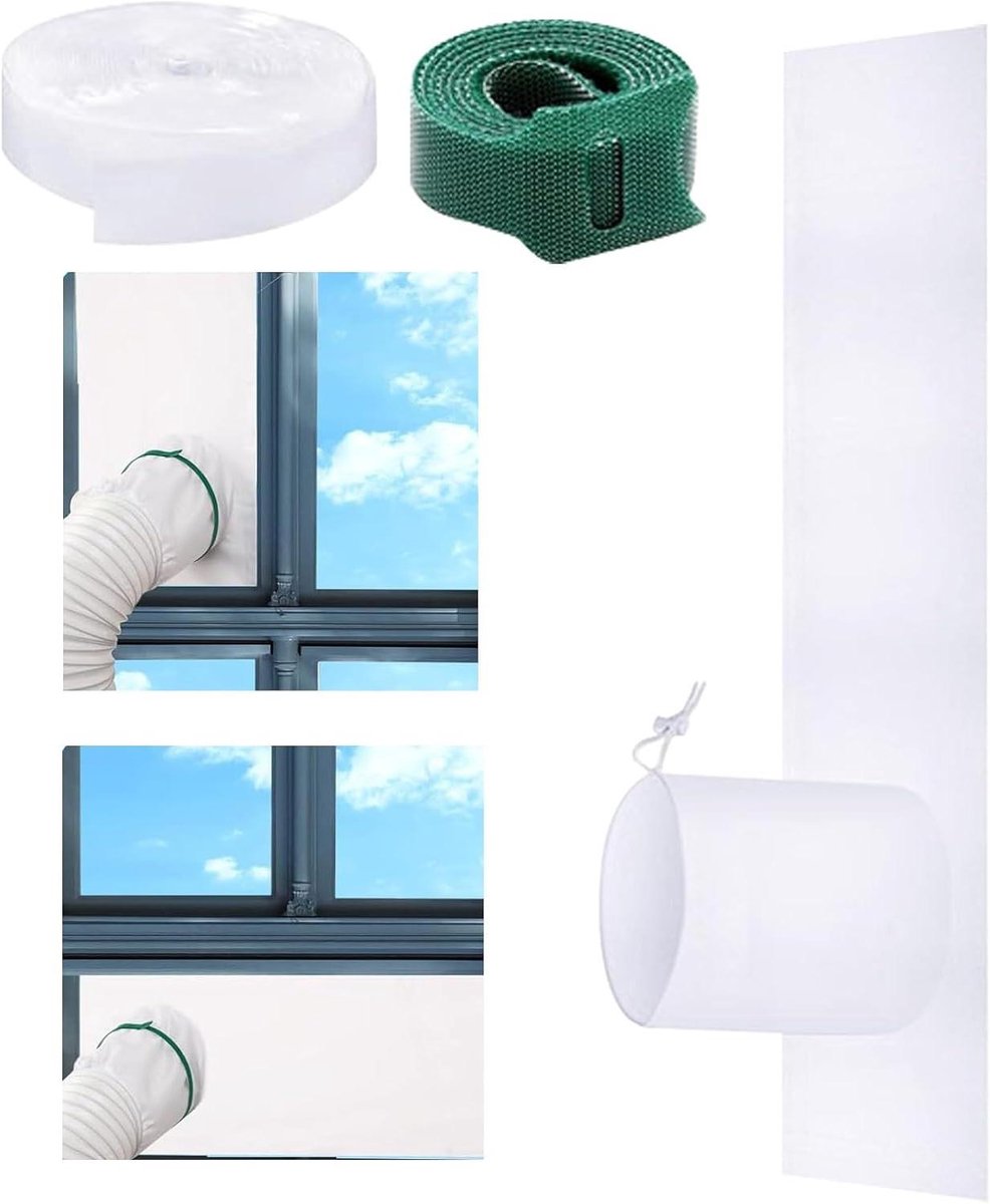 Airco Raam Kit - Sealing Set - Energie Besparen - Flexibele Installatie - Universele Maat - Wit