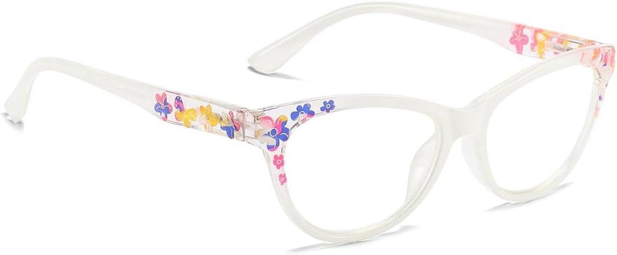 Leesbril Kattenoog - Dames Montuur - Comfortabel Lezen - Blauwlichtfilter - Sterkte 1.0 tot 4.0 - Hoorn