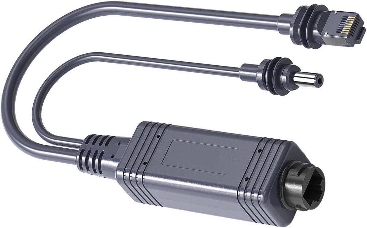 Gigabit PoE-splitter - Ethernet splitter - Apparaten voeden - 100W Power Injection - 100 meter - Wit