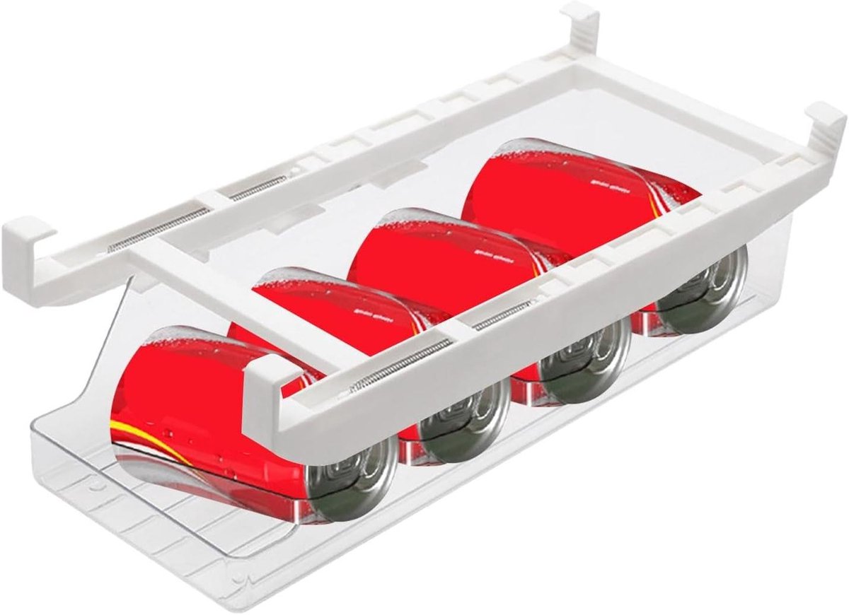Drank Organizer - Koelkast Opslag - Dranken Sorteren - Rol Ontwerp - 33 cm Lengte - Transparant