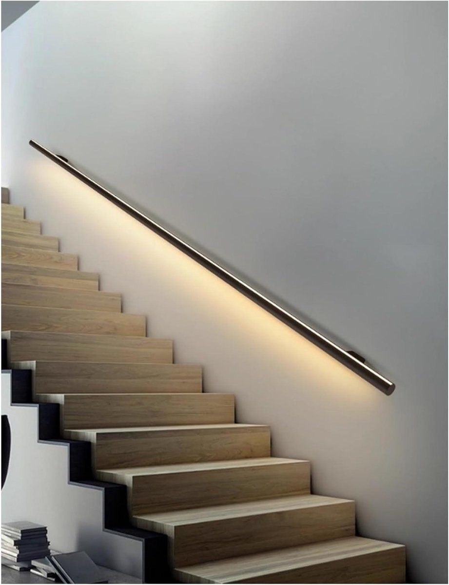 Lichtgevende Trap il - Wandmontage Rail - Veiligheid Verhoging - Met Sensor - 3.3ft - Aluminium