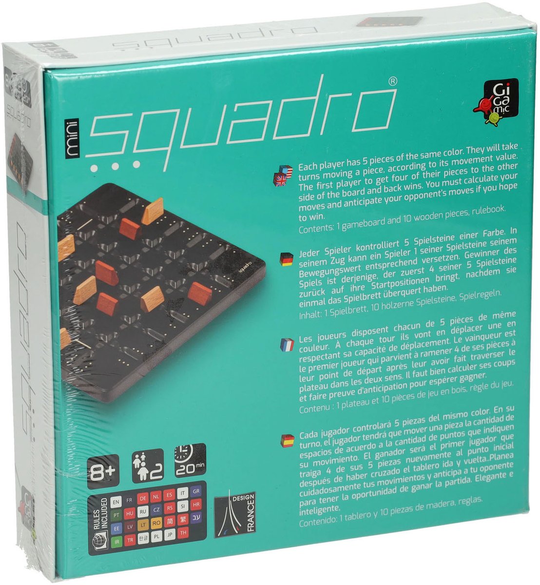 Gigamic - Squadro Mini - Strategiespel voor 2 spelers — cadeau in Spellen & Speelgoed - foto 3