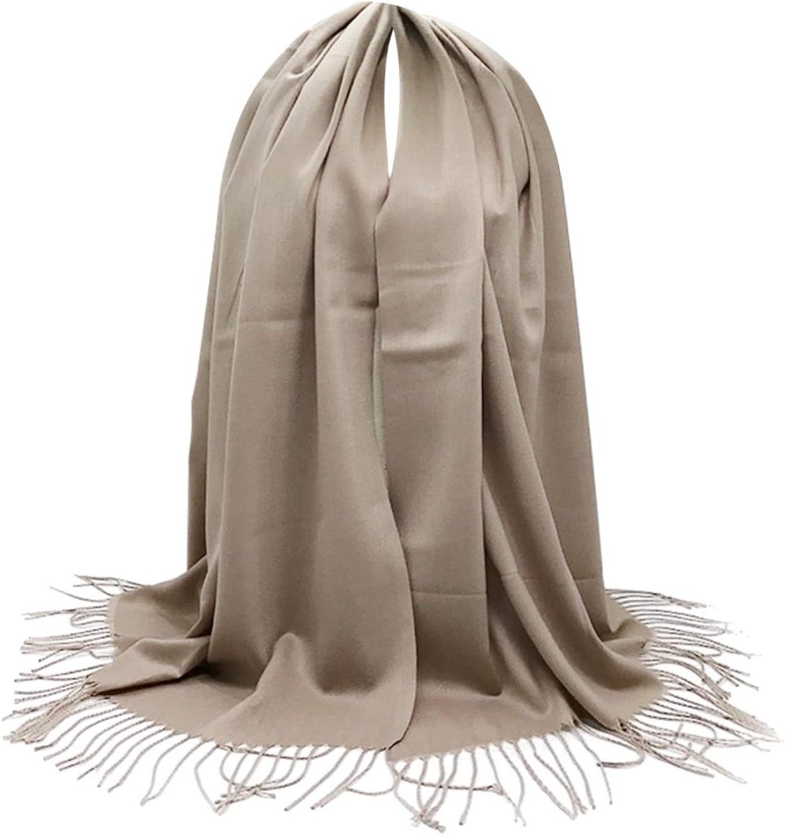 Heren Sjaal - Nekwarmer Accessoire - Winterse Warmte - Gradient Kleur Design - 180x70cm - Vintage Bruin