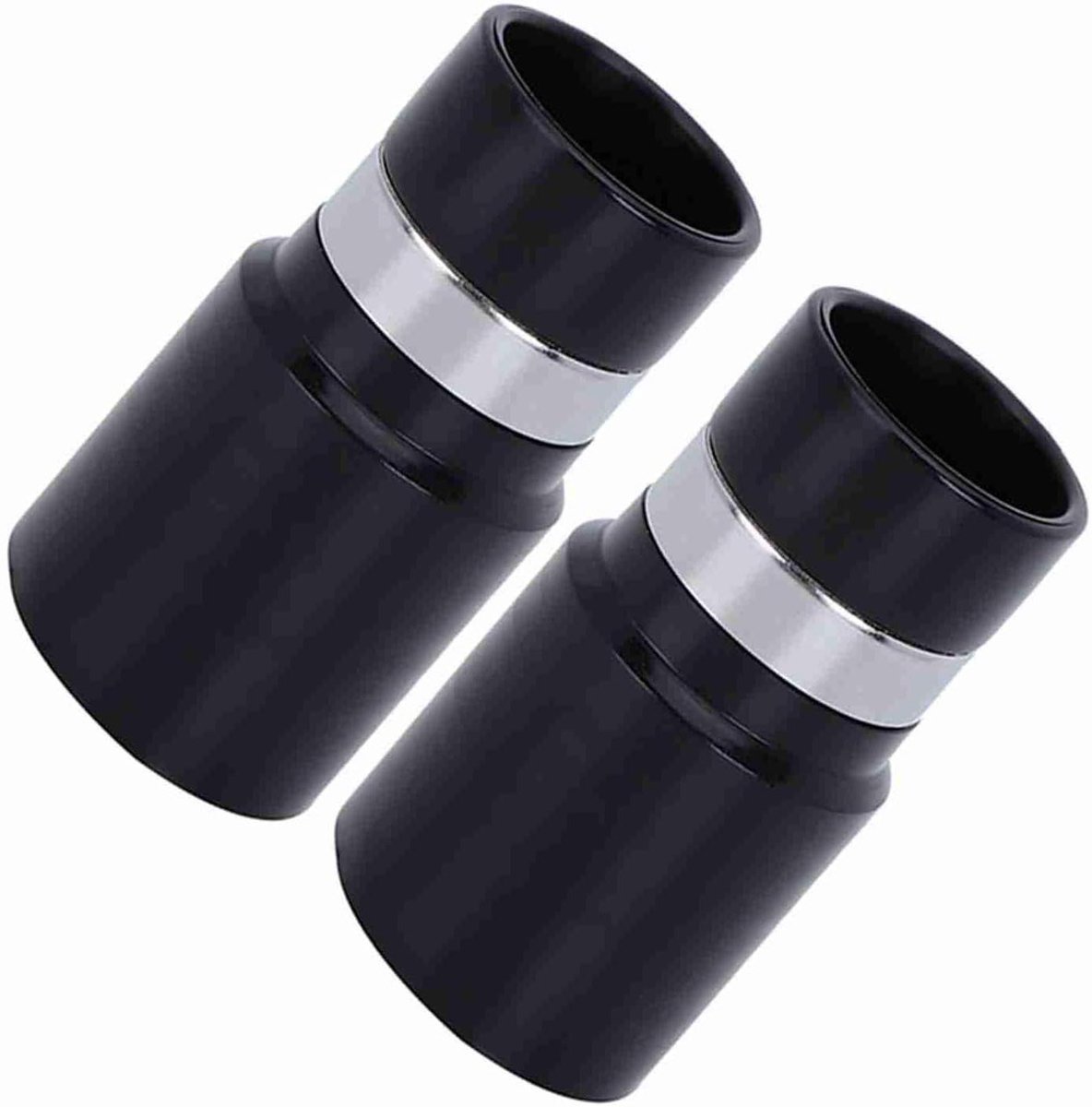 Stofzuigerslangconnector - Muurverbinding - Centrale Stofzuiger - Duurzaam Plastic - 2 Stuks - Grijs