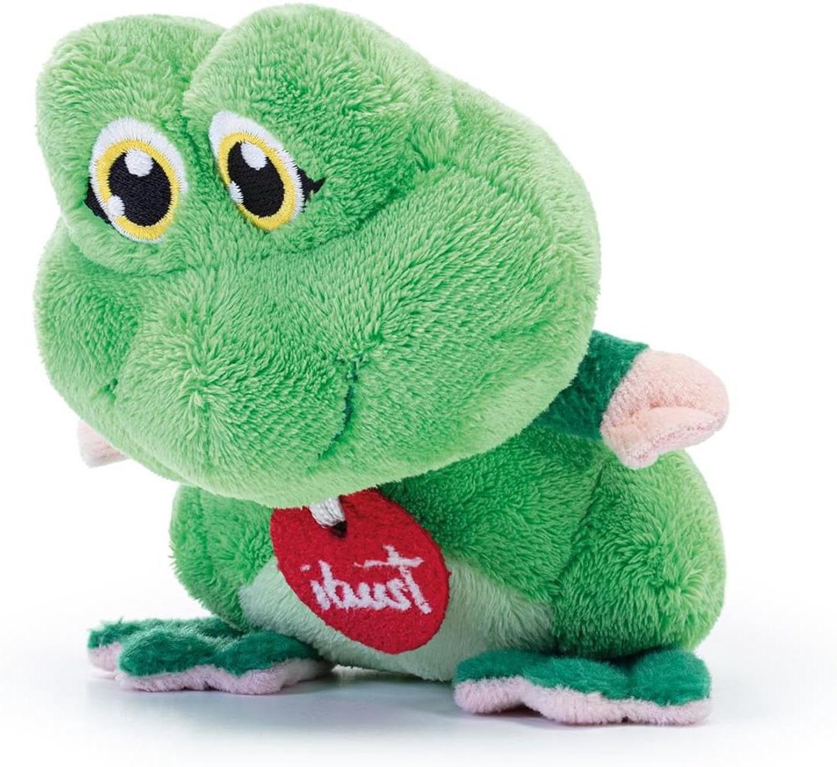 Trudi Friends Kleine pluche kikker, Trudino verjaardagscadeau | 10x14x11cm maat XS | Trudini-vrienden | model 29482