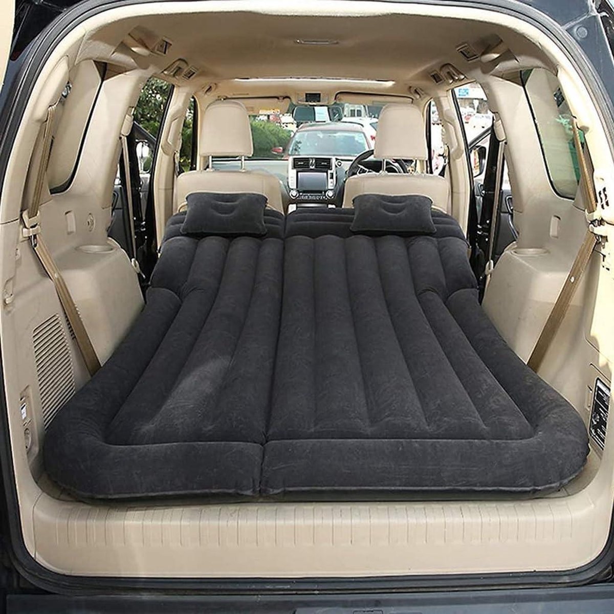 Auto Luchtbed - Reis Matras - Kamperen en Reizen - Ergonomisch Ontwerp - Normaal - Zwart