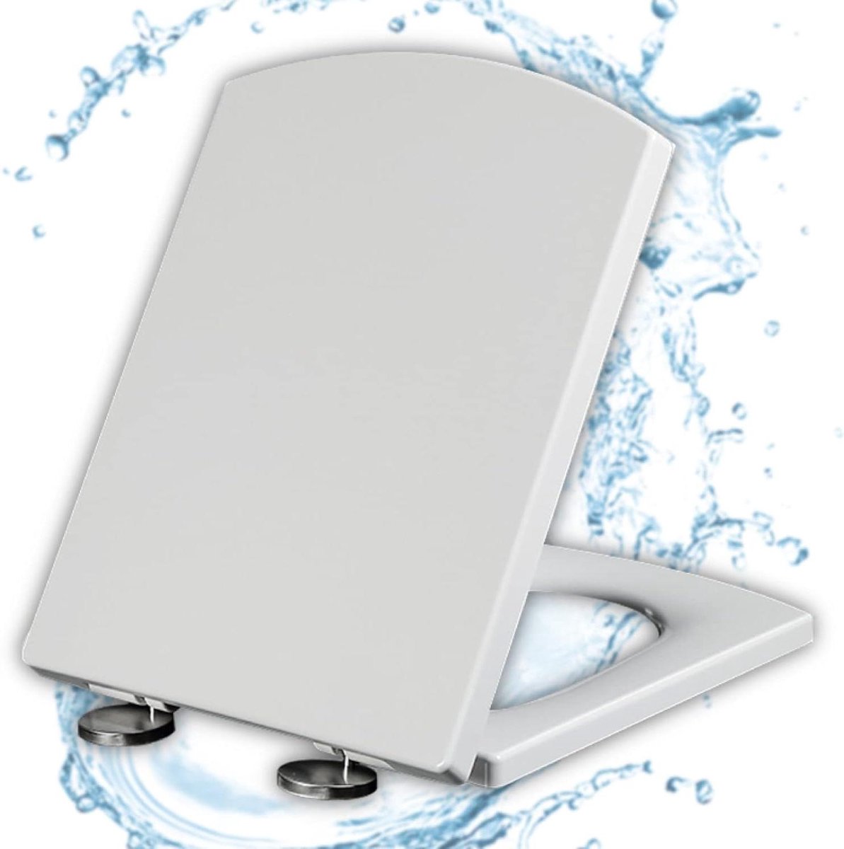 Toiletbril - Toiletdeksel - Badkamer Vernieuwen - Softclose Mechanisme - 44-50 cm - Wit