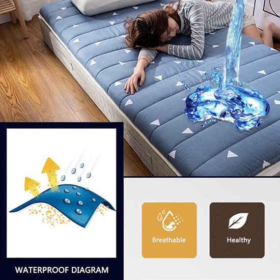 Tatami Vloermatras - Japanse Mat - Comfortabel Slapen - Opvouwbaar Ontwerp - 150x190cm - F — afbeelding 2