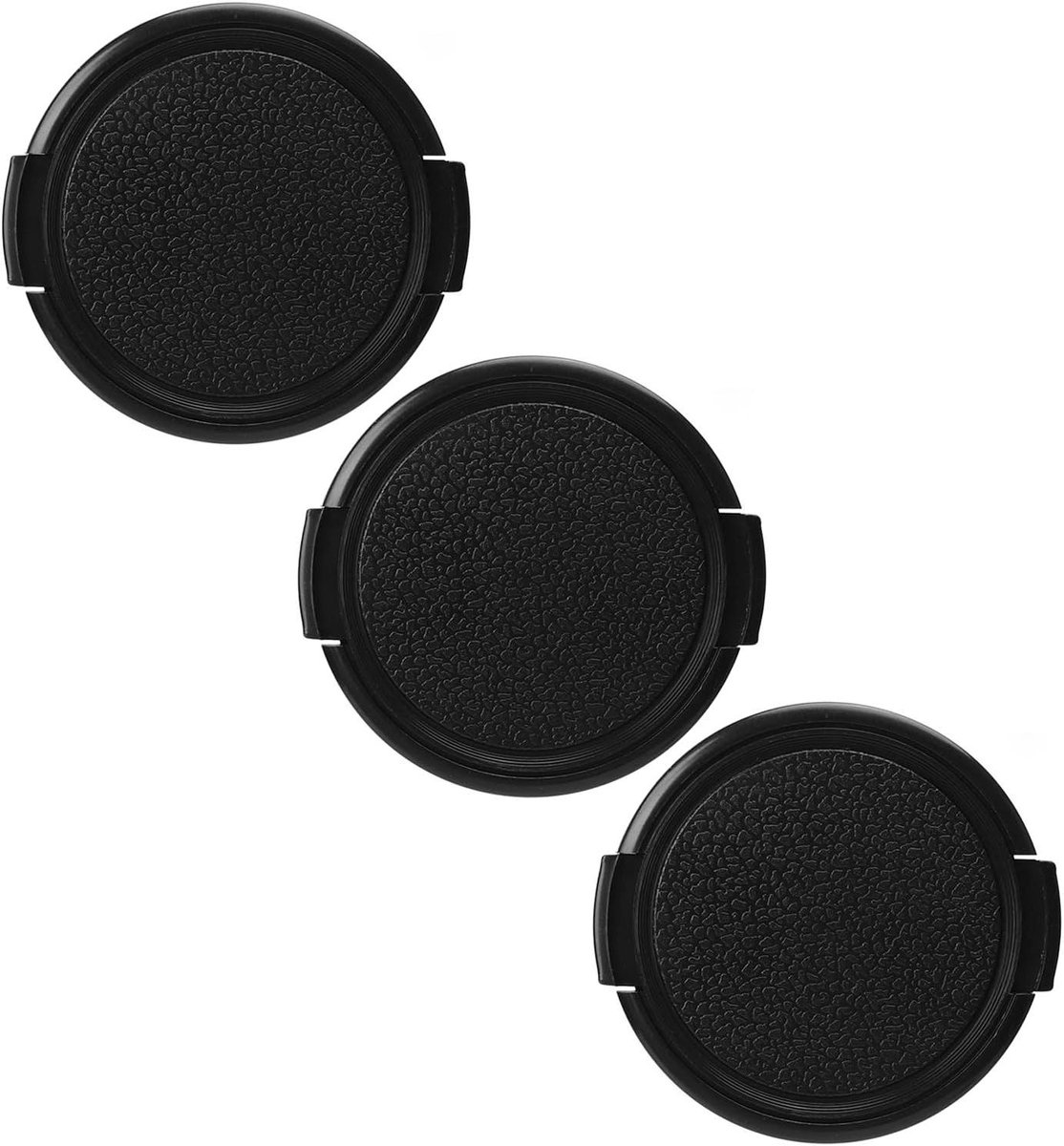 Cameralensdop Set - Lensbeschermer - Objectief Beschermen - Snelle Installatie - 55 Mm - Zwart