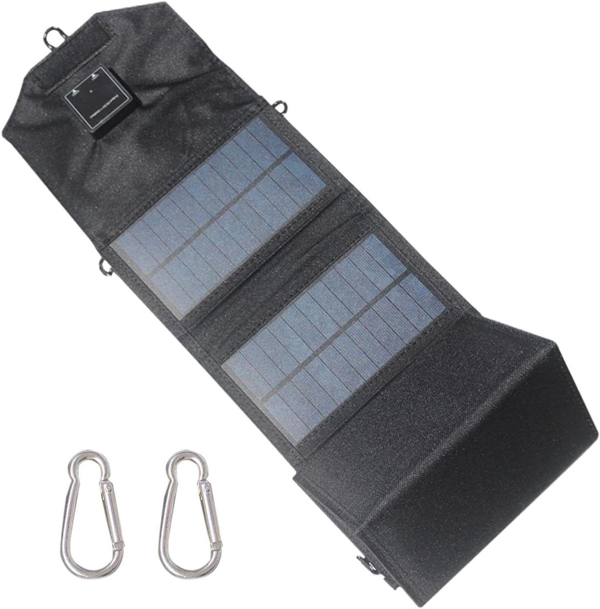 Opvouwbare Zonnepaneellader - Draagbare Energie - Outdoor Opladen - Zes Zonnepanelen - 120W - Zwart