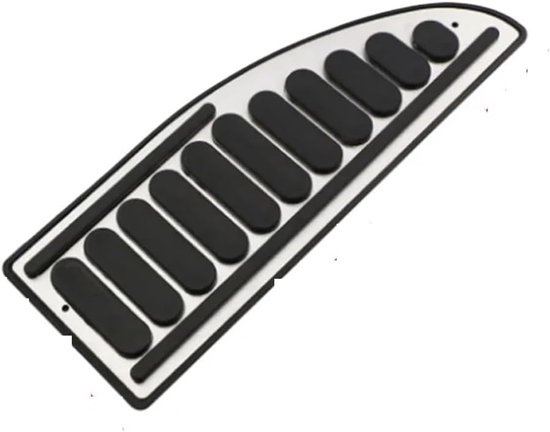 Pedaal Hoes Set - Auto Accessoires - Verbeterde Grip - Roestvrij Staal - 300 g - Zilver — afbeelding 5