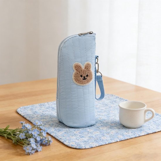 Flessenzak Baby - Koeltas Moedermelk - Fles Transport - Warmteregulerende Isolatie - 23 cm Hoog - Blauw — afbeelding 5