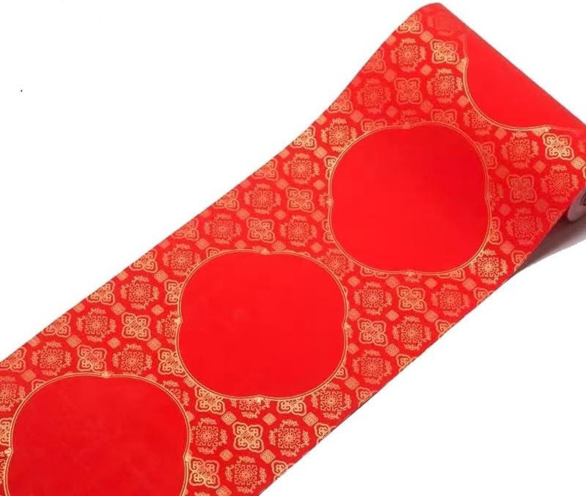Xuan Papier Rol - Schrijfpapier Rijstpapier - Kalligrafie Tekenen - Bronzing Patroon - 23 cm - Rood