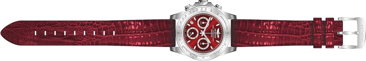 Horlogeband Leer - Vervangende band - Horloge Dragen - Origineel Onderdeel - 20 mm Breed - Rood