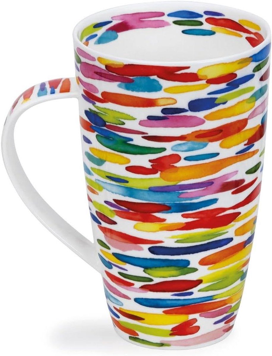 Mok - Koffiebeker Theebeker - Warme Dranken - Fijn bot porselein - 600 ml - Slapdash