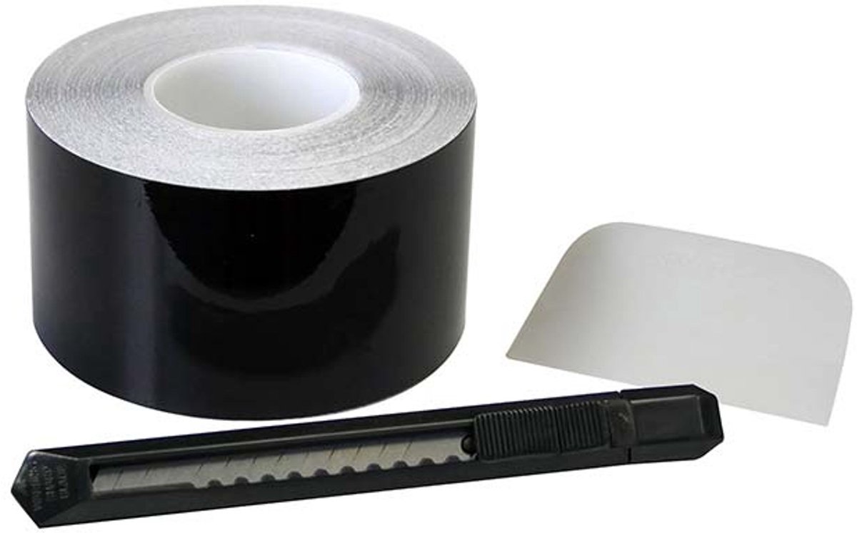 FOLIATEC Chrome Delete Set - Hoogglans Zwart