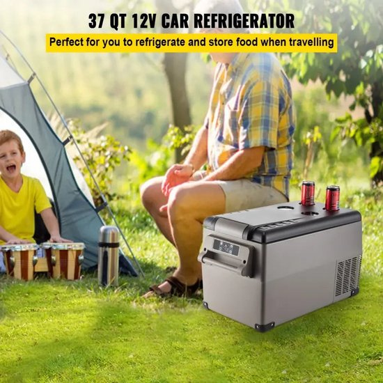 Auto Koelbox - Compressor Koelkast - Koelbox - Compressor Koelbox - Camping Koelkast - met Vriezerfunctie - 45L - 12V/24V & 230V AC - 45dB - -20°C tot +20°C - Voor Camping - Auto - Boot & Buitenactiviteiten van Merkloos — afbeelding 4