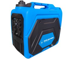 Borg Inverter generator - 3500 watt - Benzine Stroomgenerator - 2x USB - 12 volt Autolader- Olie en Overload Alarm