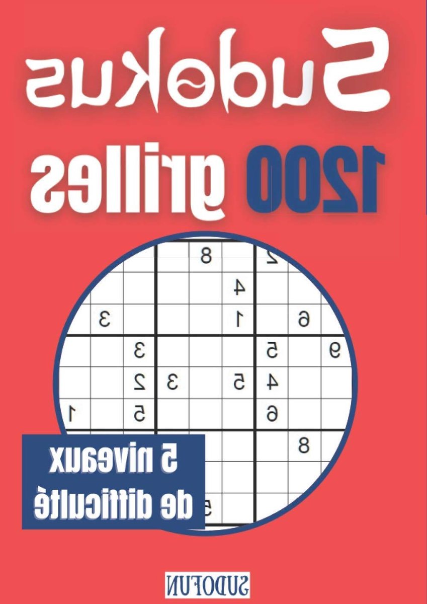 Sudoku Boek - Puzzelboek Spel - Hersenen Trainen - 1200 Grilles - 21 x 29.7 cm - Niet gespecificeerd