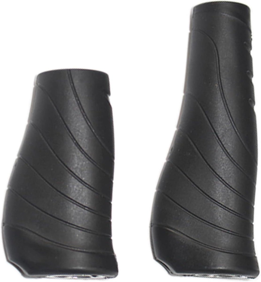Fiets Handvatten - Stuur Handgrepen - Comfortabel Fietsen - Afsluitbare Handgrepen - 130 mm & 90 mm - Zwart