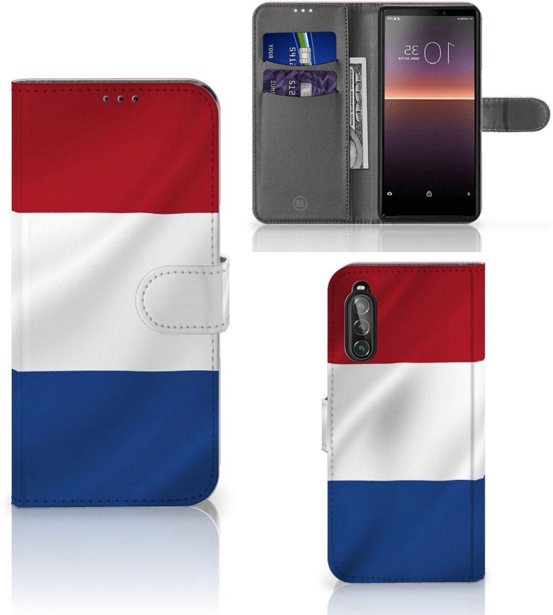 Sony Xperia 10 II Bookstyle Case Nederlandse Vlag