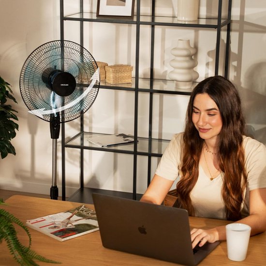 Staande Ventilator - Vloer Ventilator - Zomerse Koelte - 5 Vleugels - 40cm Diameter - Wit — afbeelding 2