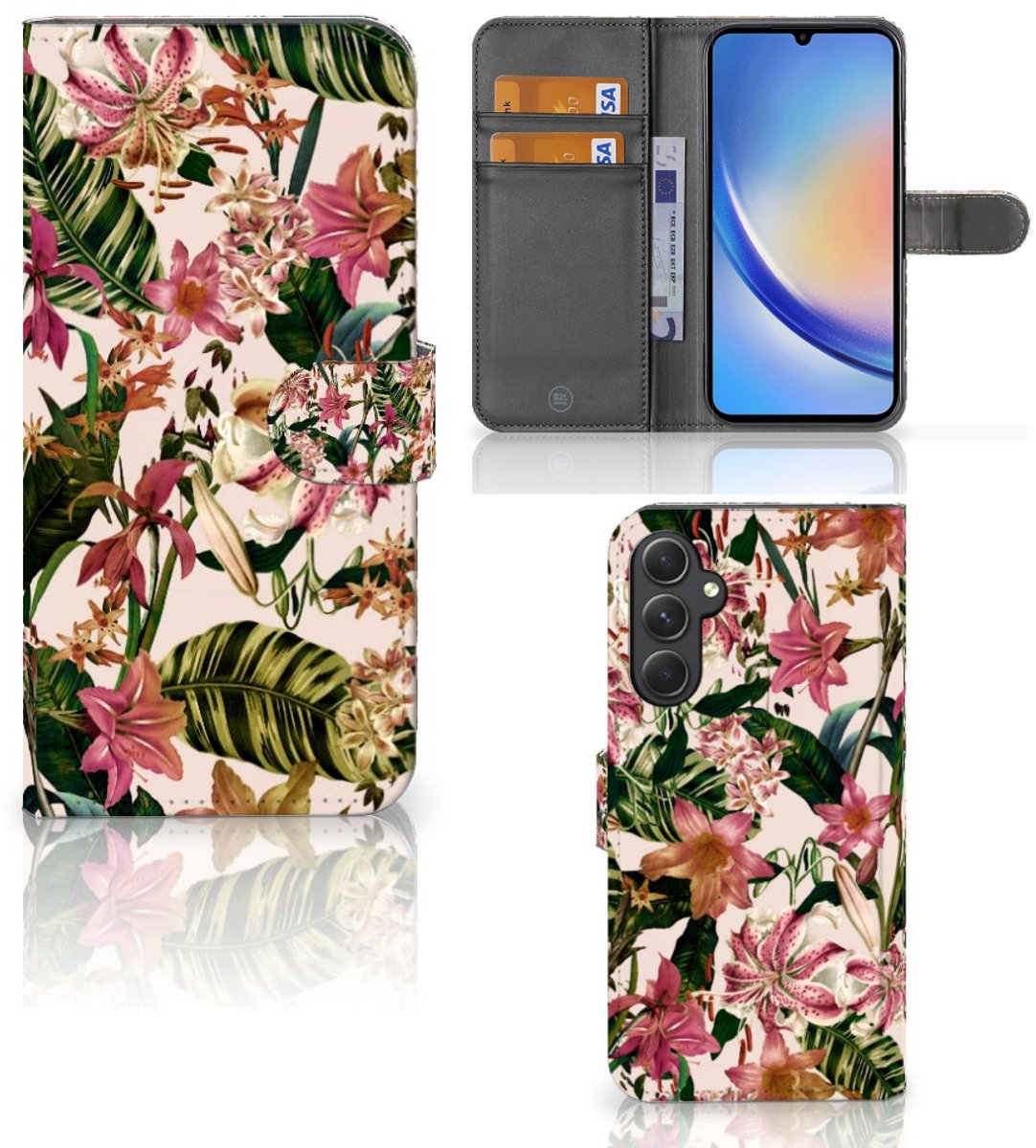 Samsung Galaxy A24 4G Hoesje Flowers
