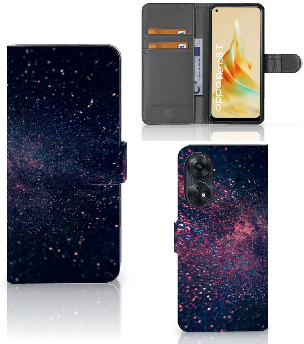 OPPO Reno8 T 4G Book Case Stars