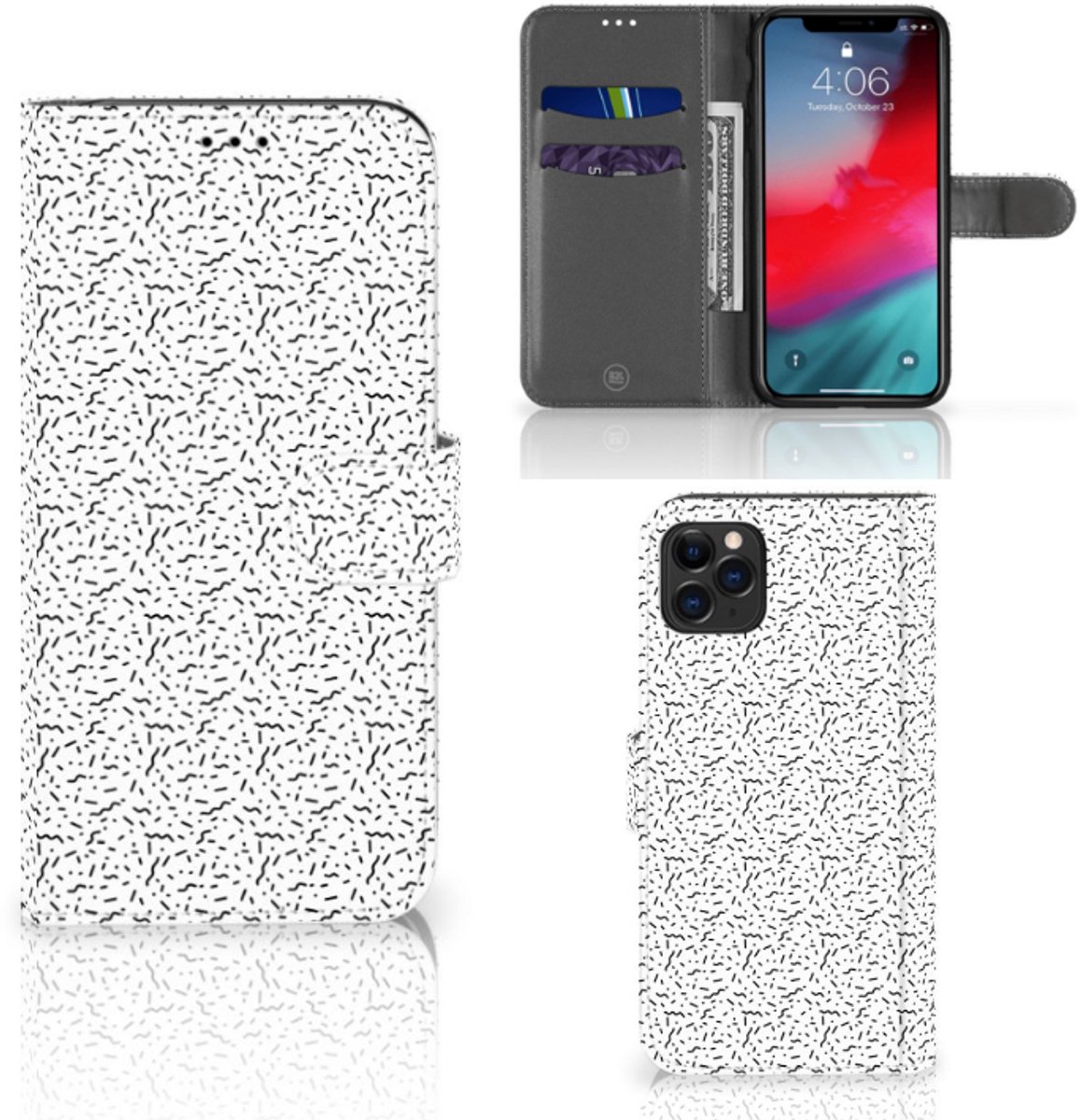 Apple iPhone 11 Pro Max Telefoon Hoesje Stripes Dots