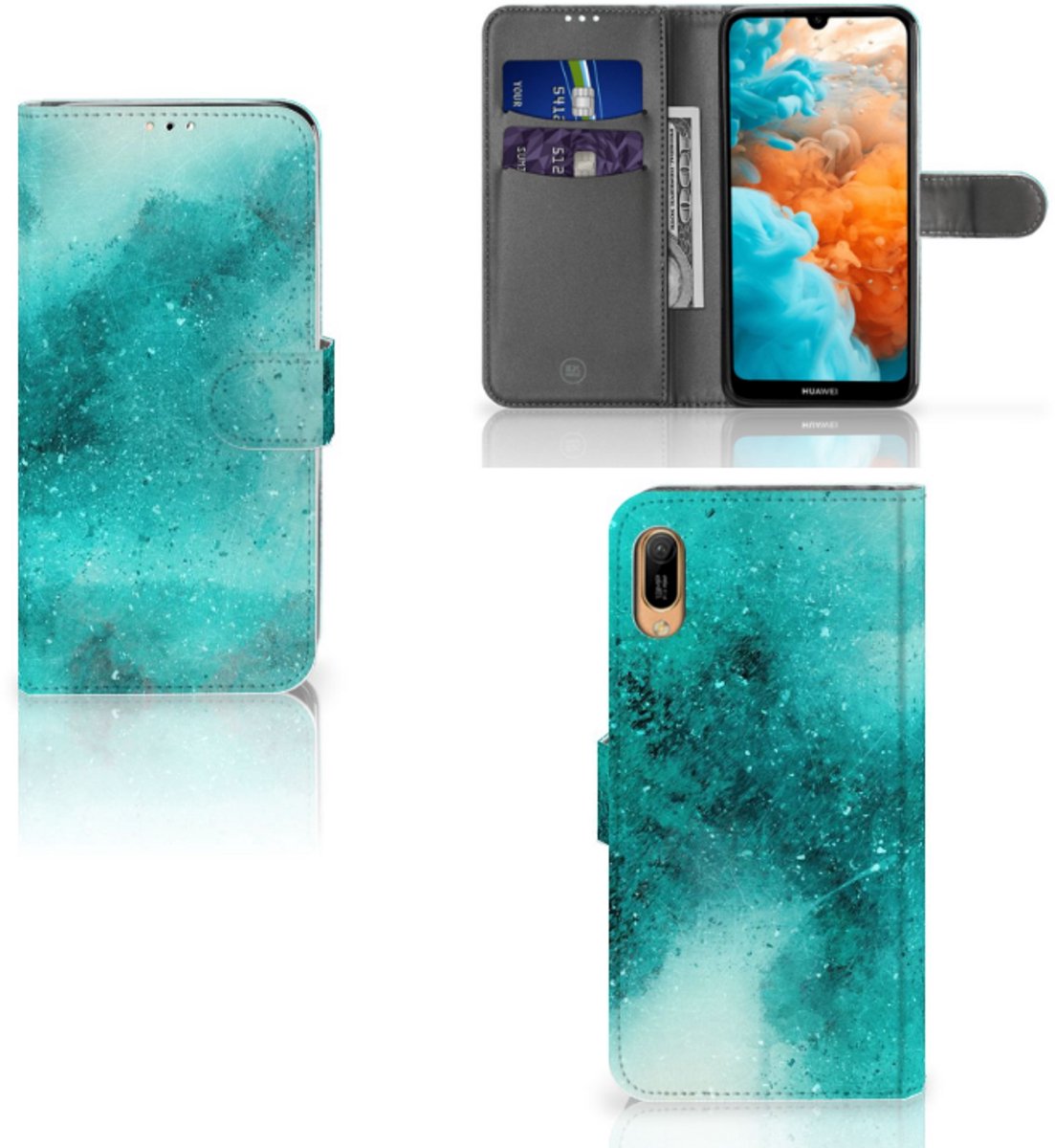Hoesje Huawei Y6 (2019) Painting Blue