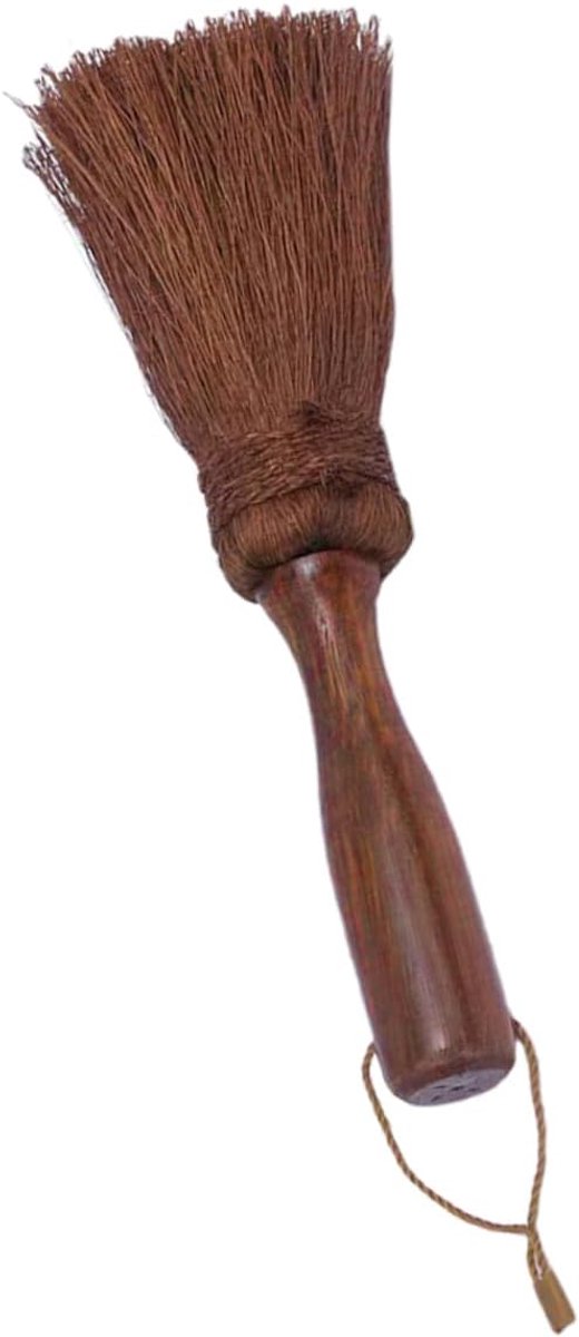 Kokosvezel Keuken Schoonmaakborstel met Houten Handvat Effectieve Wok Afwasborstel voor Eenvoudig Schoonmaken van Pannen Keukengerei Praktische Keukenaccessoire voor Gebruik，23.5×11.5cm
