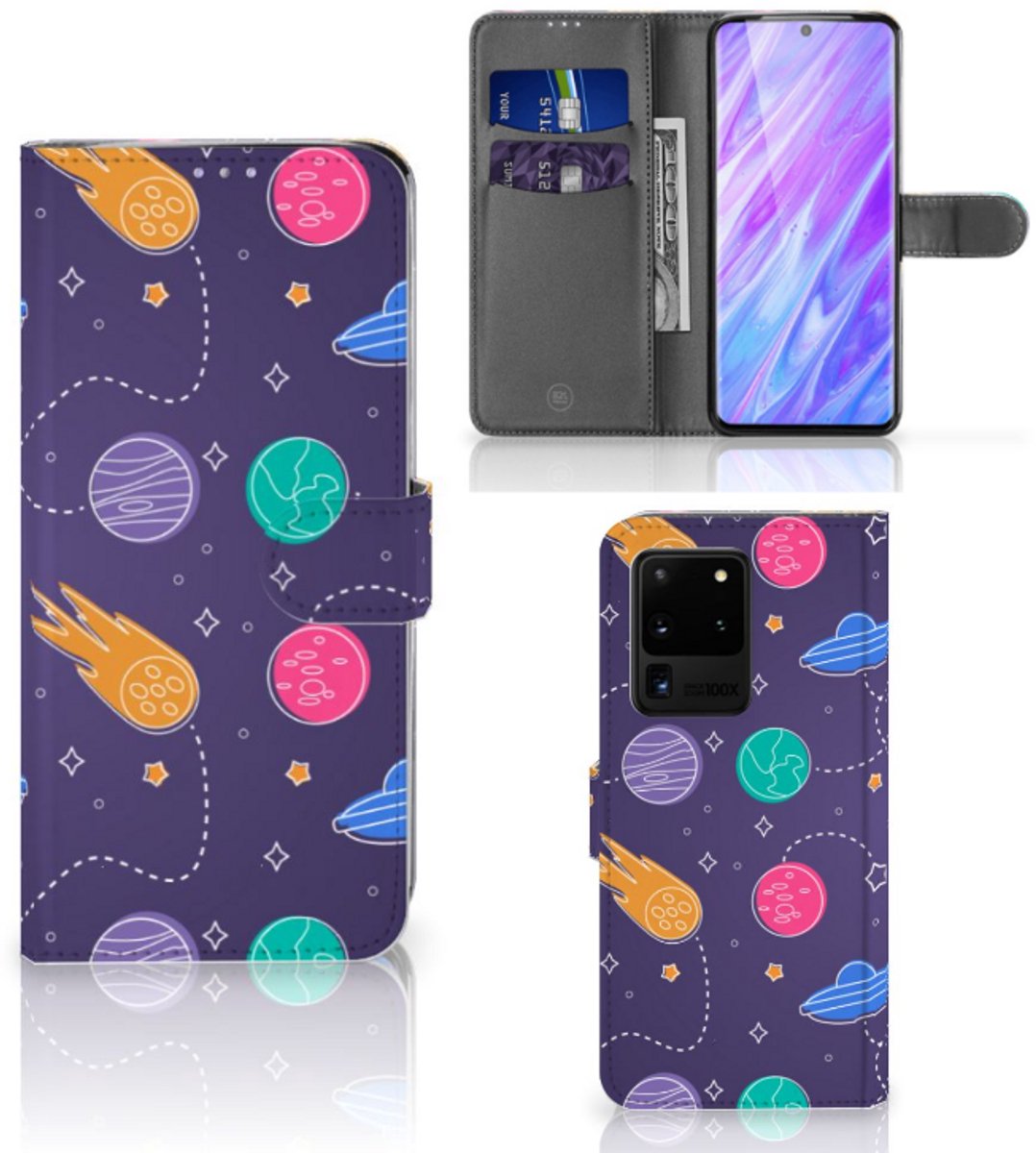 Samsung Galaxy S20 Ultra Wallet Case met Pasjes Space