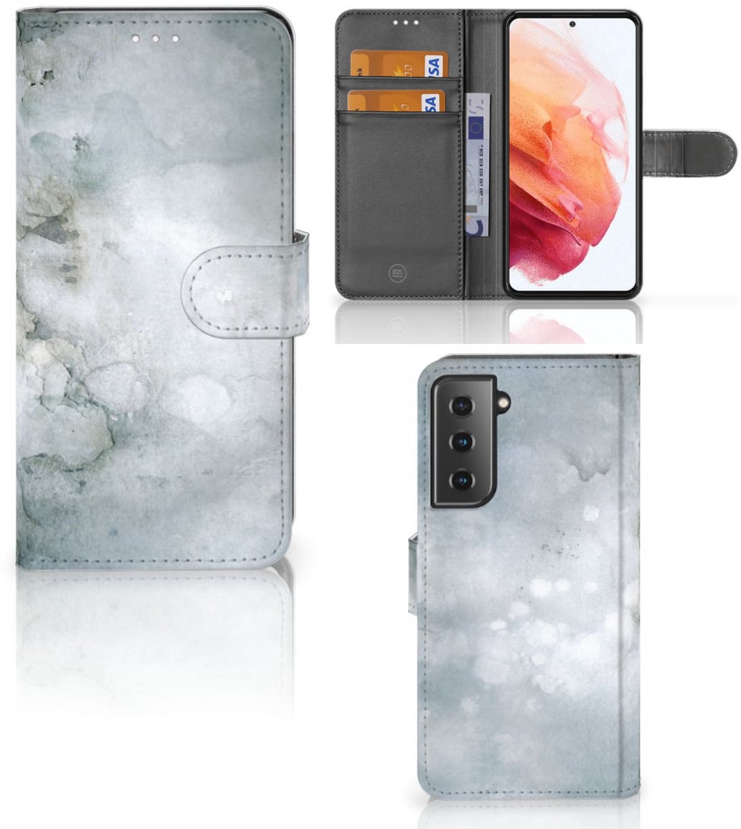 Hoesje Samsung Galaxy S21 Painting Grey