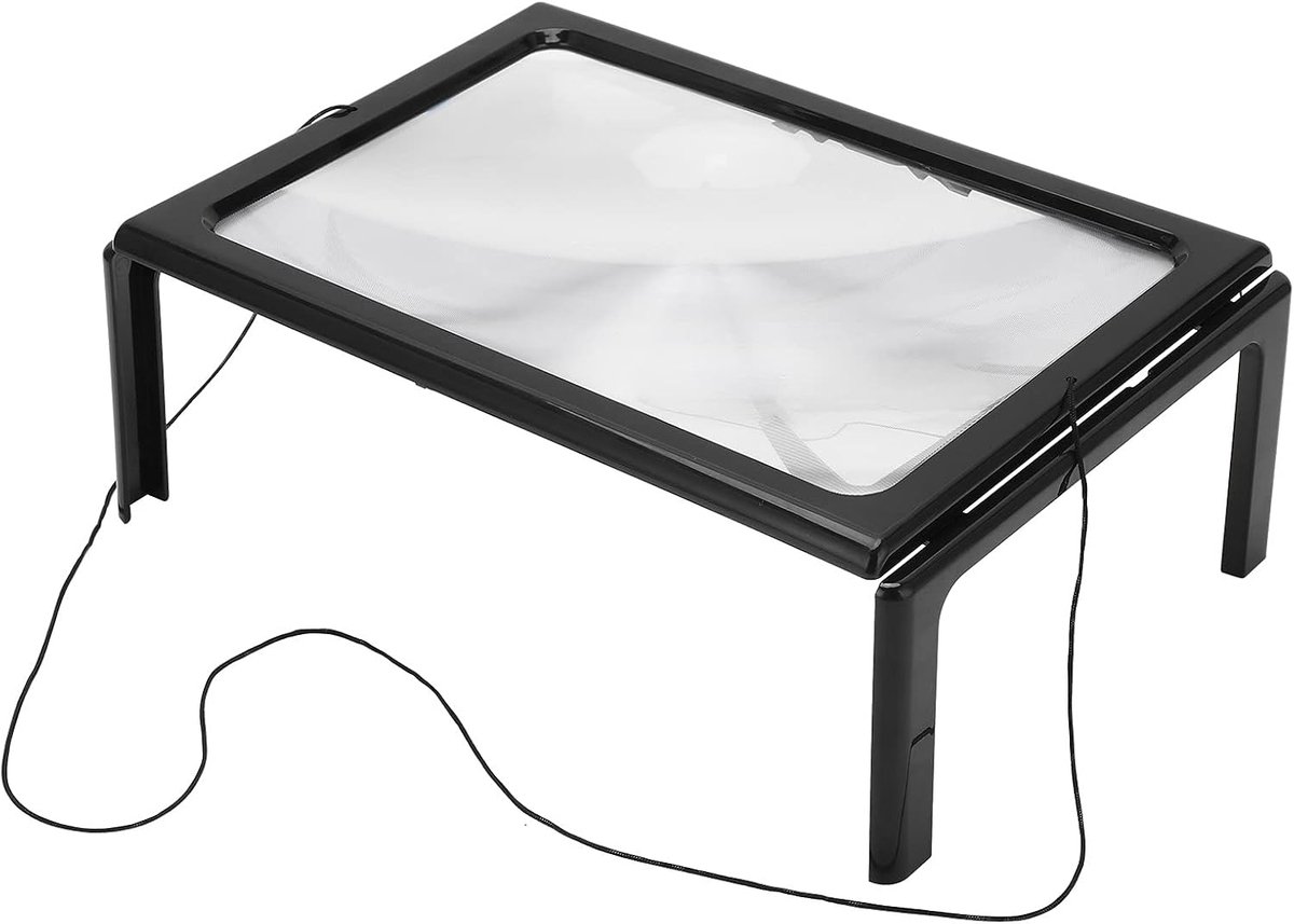 Desktop Vergrootglas - Leesloep - Gedetailleerd Werk - Geïntegreerde LED Verlichting - 3x Vergroting