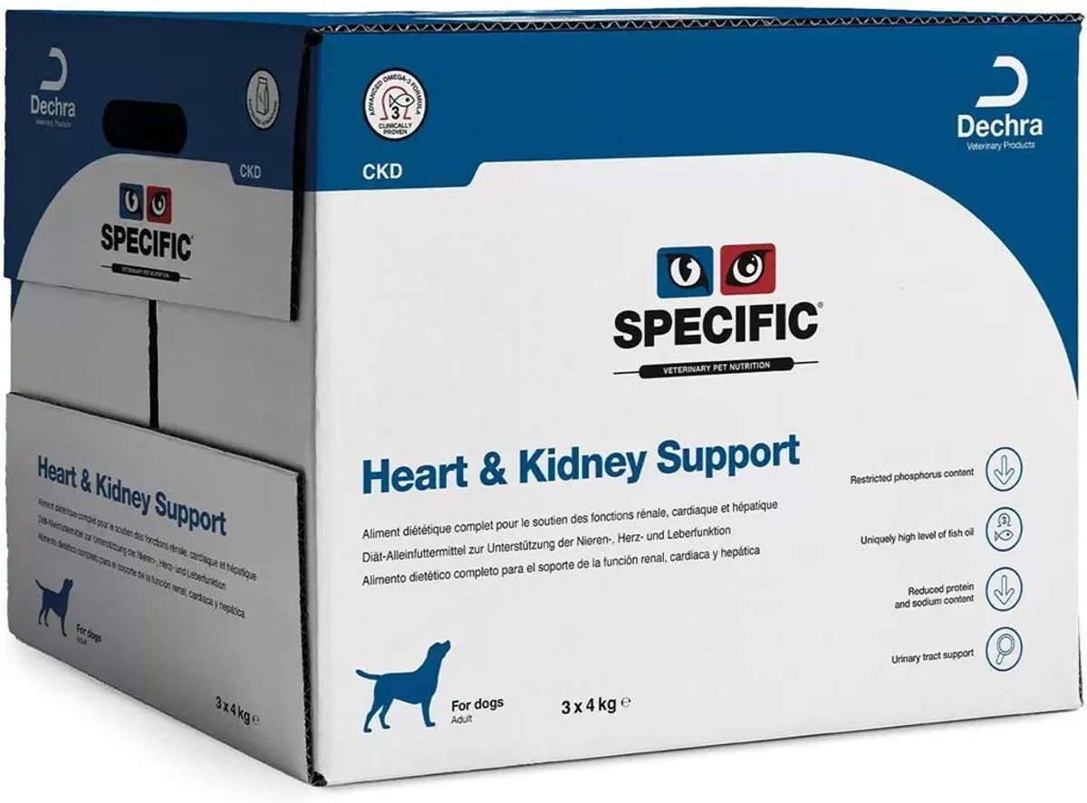 Specific Specific - CKD Hondenvoer Heart & Kidney Support - 3 x 4 kg