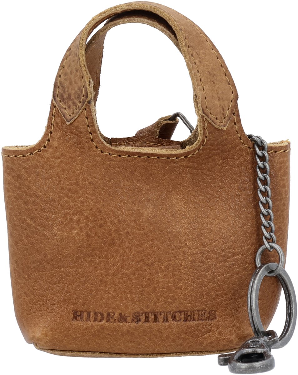Hide & Stitches Earth Sleuteletui - 100% Leer - Bruin