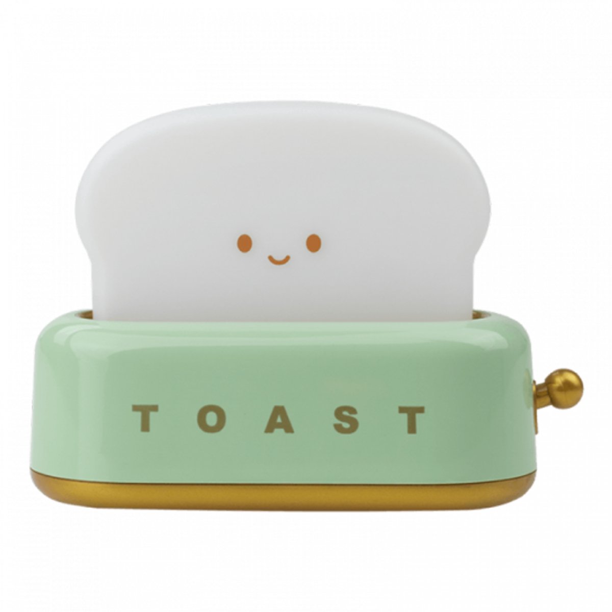 Nachtlampje – Toast LED Kinderkamer Lamp – USB Oplaadbaar – Draadloos Bedlamp – Groen