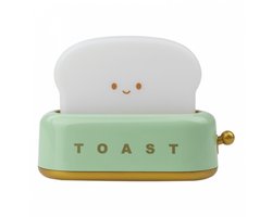 Toast Lamp - Kinderkamer Nachtlampje - Kindvriendelijk - USB Oplaadbaar - Draadloos Nachtlamp Grone