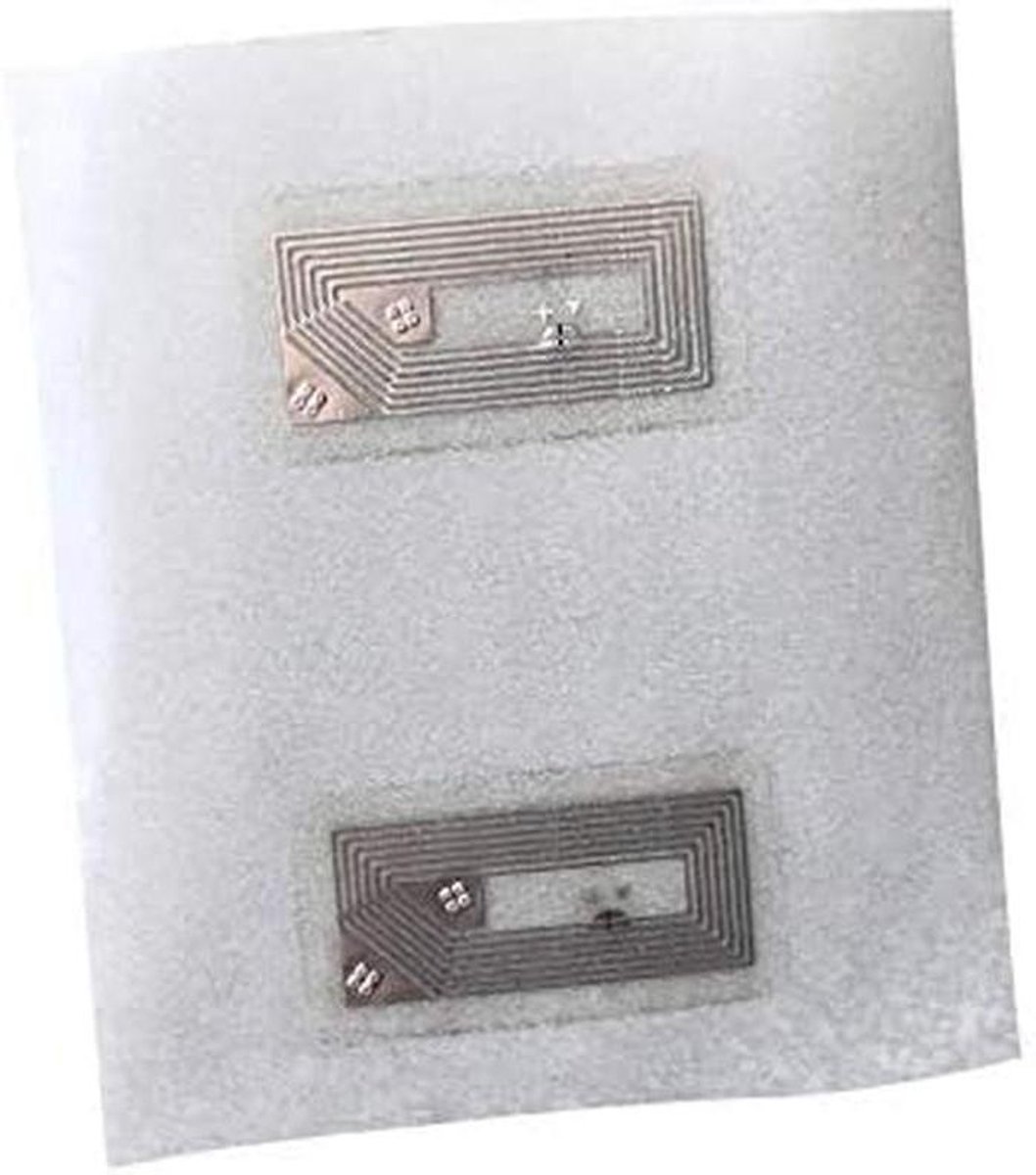 NFC Tag Sticker - NTAG213 Chip - Automatisering Thuis - Kleine Afmeting - 21x11mm - Wit
