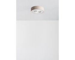 CREATE - Stille plafondventilator 40W (Ø50cm) met verborgen bladen en LED-verlichting - Met licht LED - Afstandsbediening - 6 snelheden - Programmeerbaar - WIND CLEAR EASY