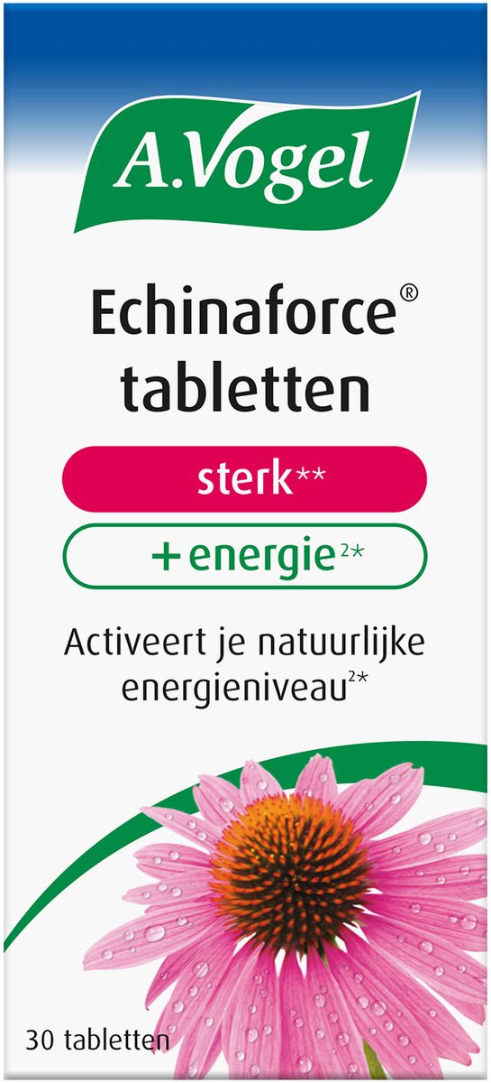 Bol.com A.Vogel Echinaforce sterk + energie tabletten - Helpt bij vermoeidheid en ondersteunt de weerstand - 30 st aanbieding